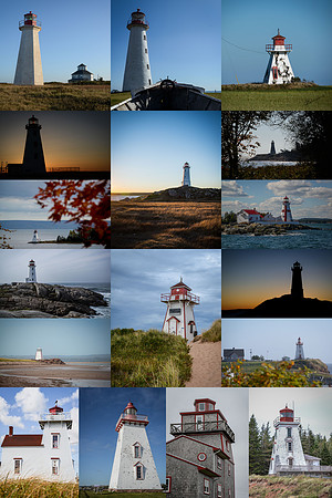 Lighthouse Collage 24x36