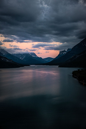Last Light on Waterton Lake